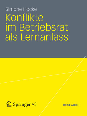 cover image of Konflikte im Betriebsrat als Lernanlass